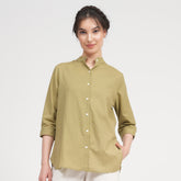 Dianne Set Of 2 - Shirt & Pants - Sage Green & Ecru